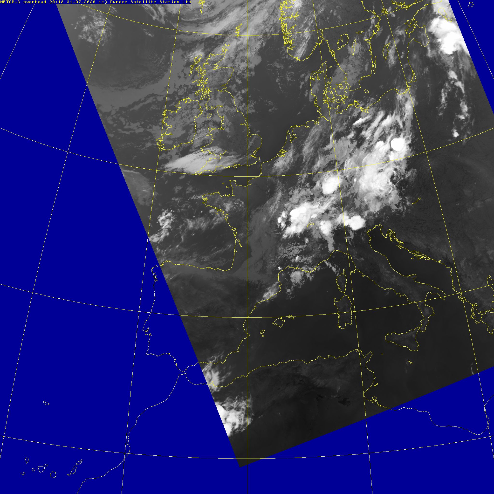 Latest infra-red image (CH4)