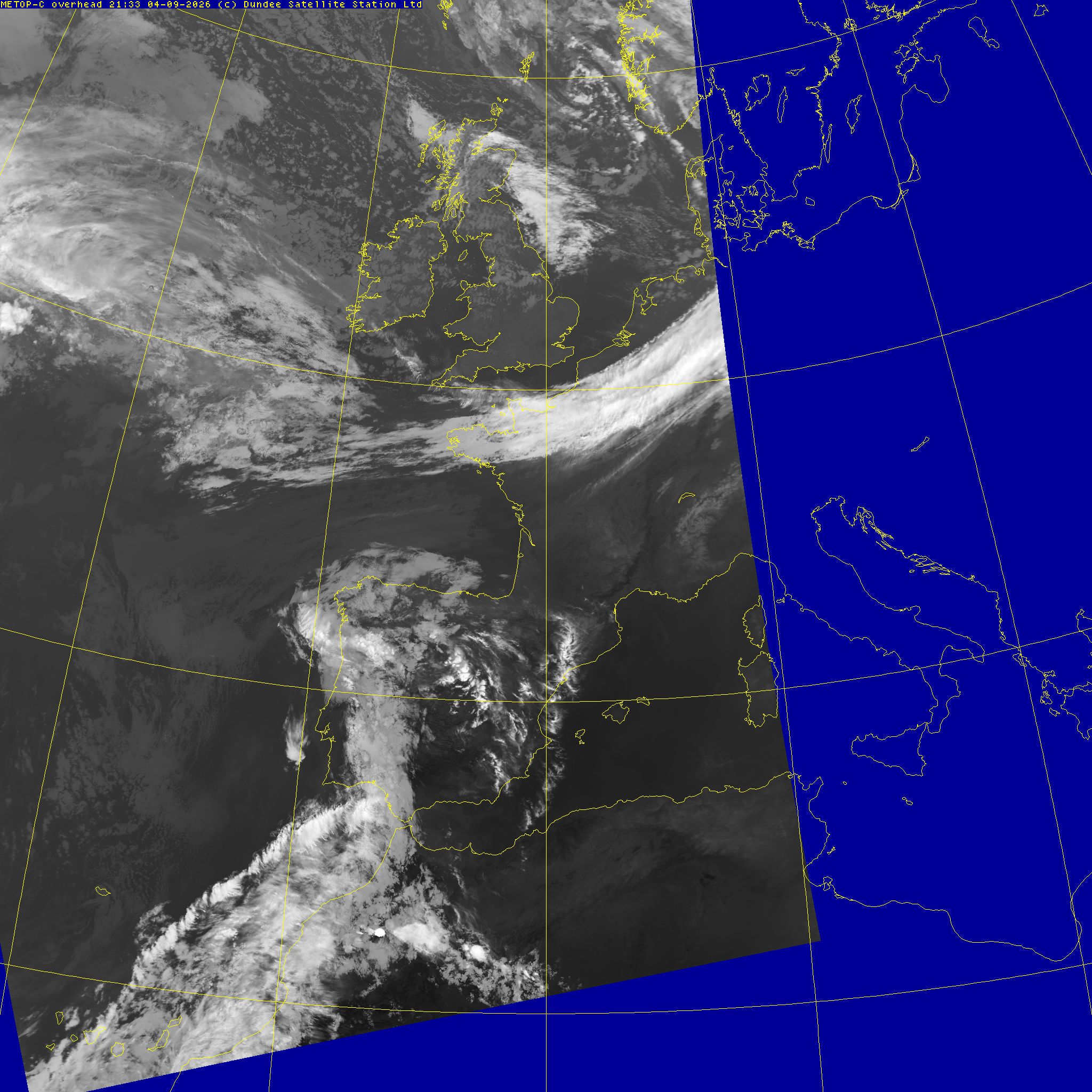Latest infra-red image (CH4)