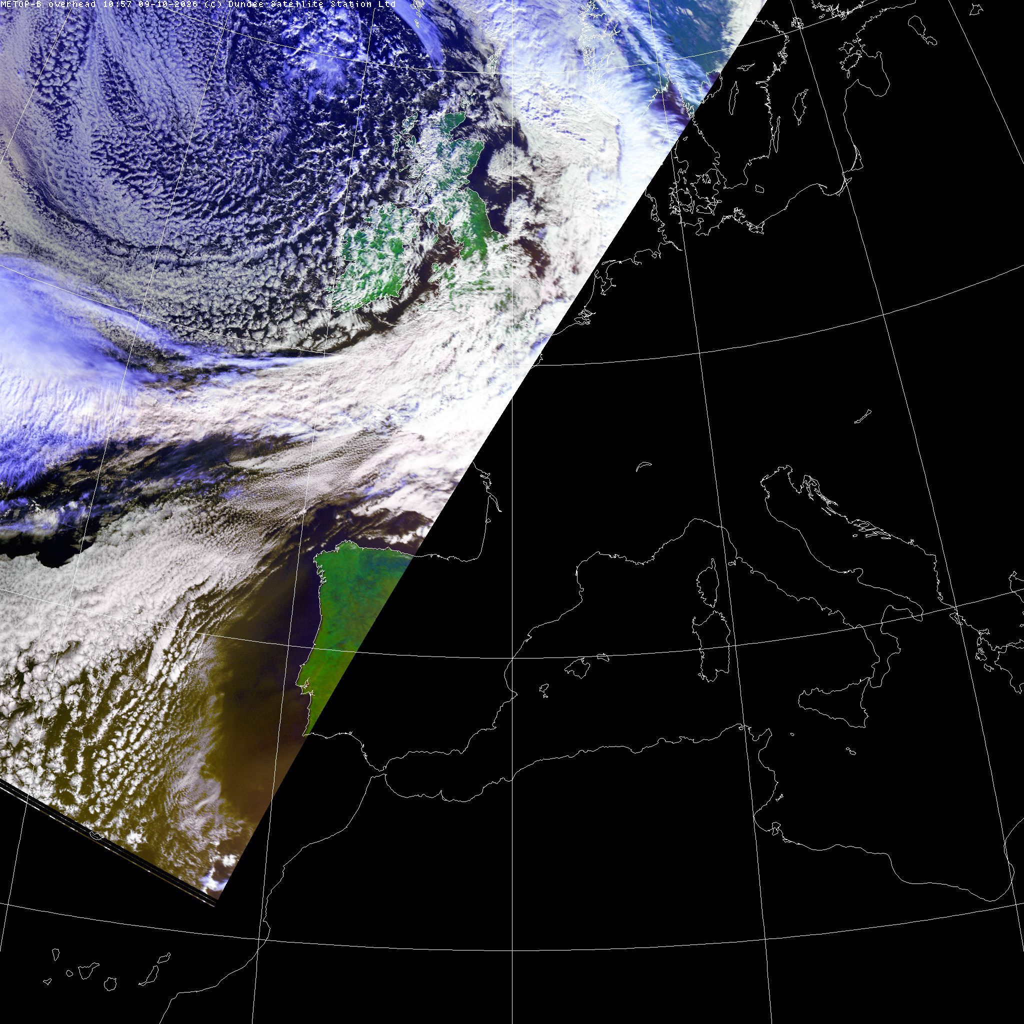 Latest false-colour image (RGB)