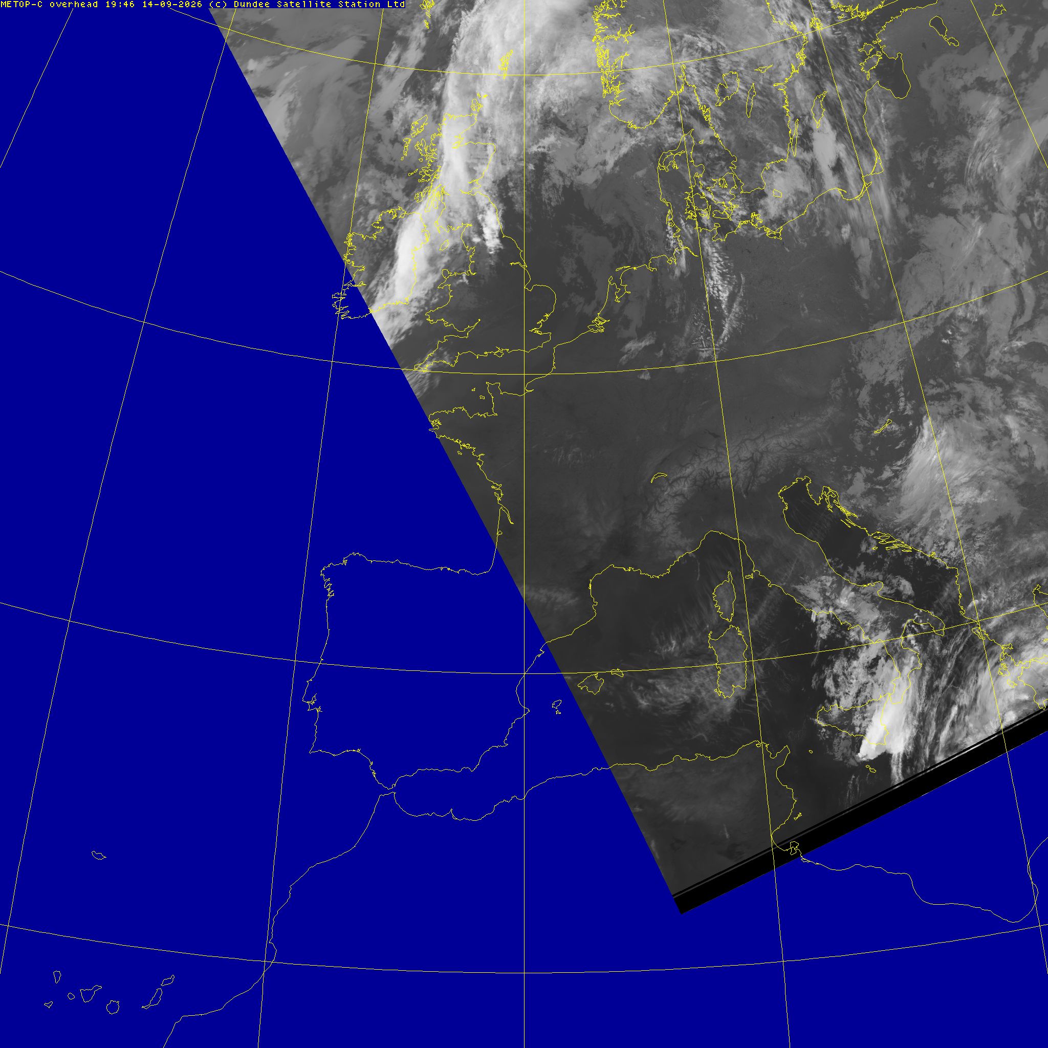 Latest infra-red image (CH4)