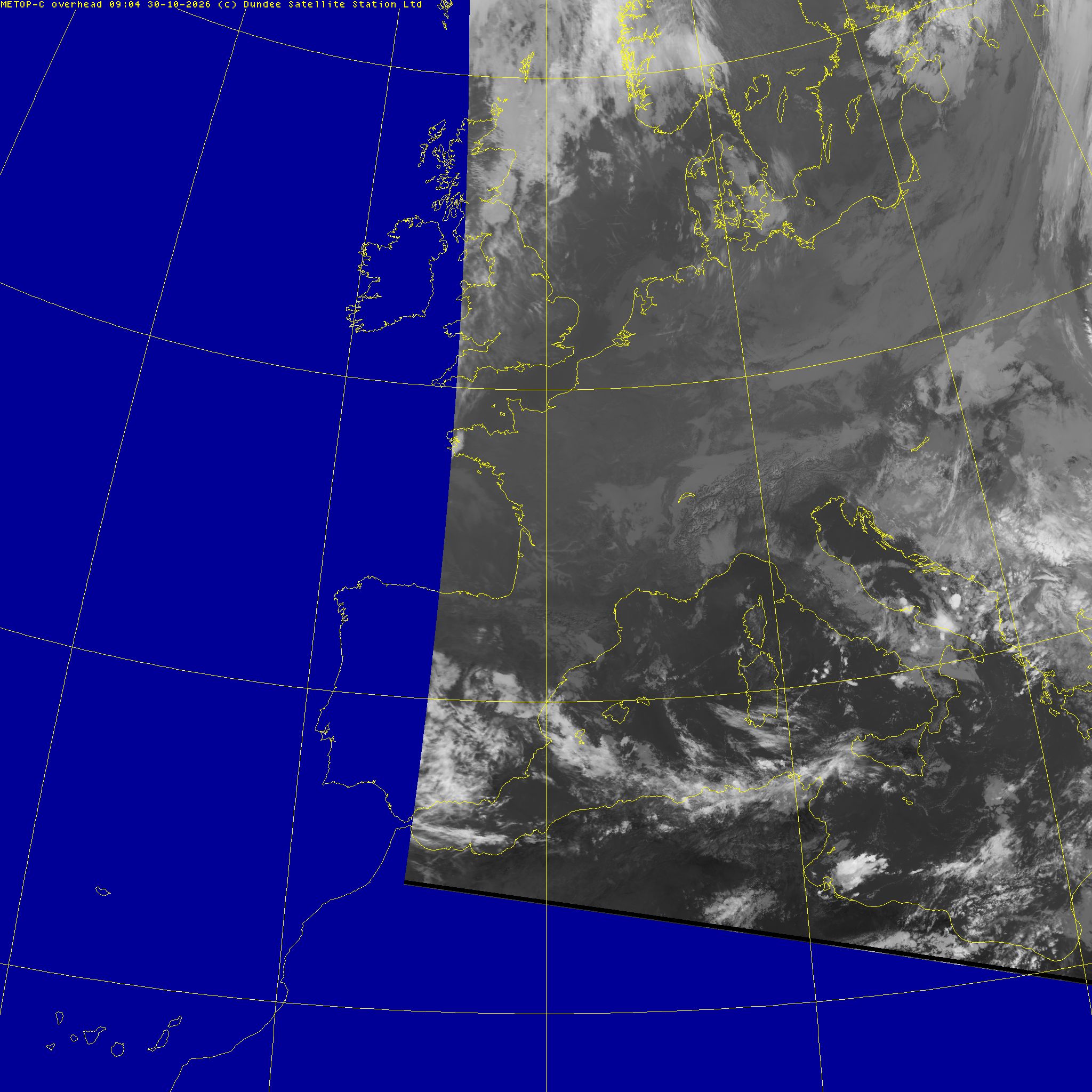 Latest infra-red image (CH4)